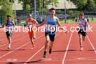 Boys Under-15s 100 metres, 2023 North Eastern Track and Field Champs., Middlesbrough Sports Village, Middlesbrough. Photo: David T. Hewitson/Sports for All Pics